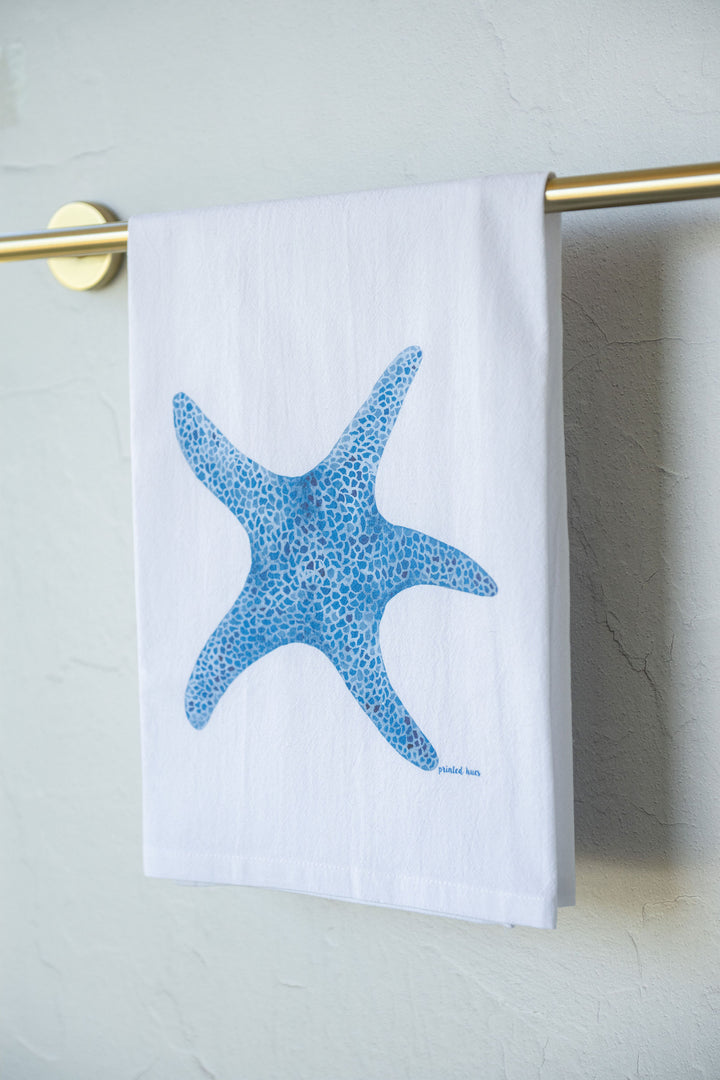 Set of 3 All Blues Tea Towels