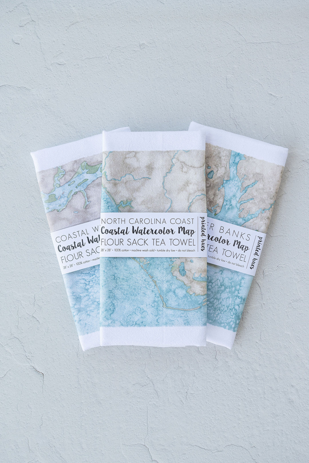 Outer Banks Map Tea Towel