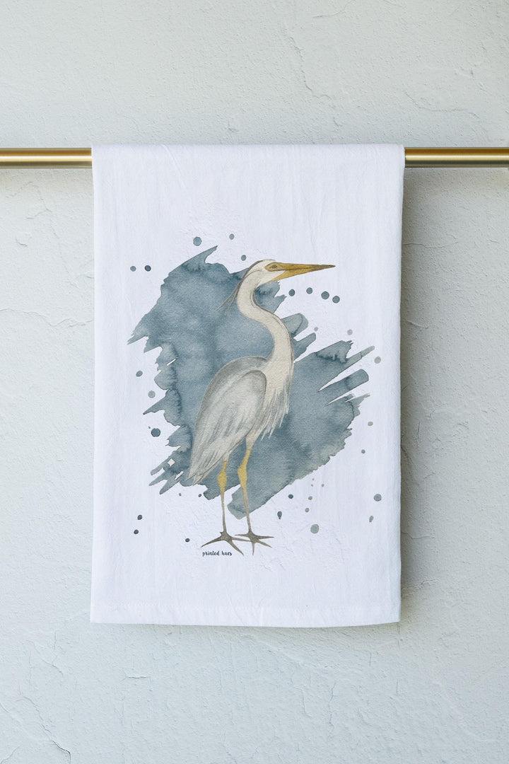 Heron Tea Towel