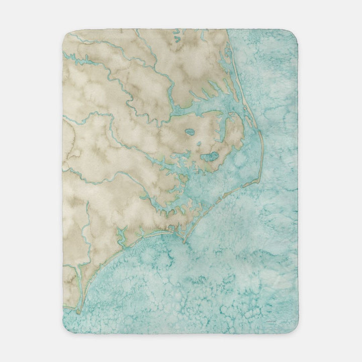 North Carolina Coast Sherpa Blanket