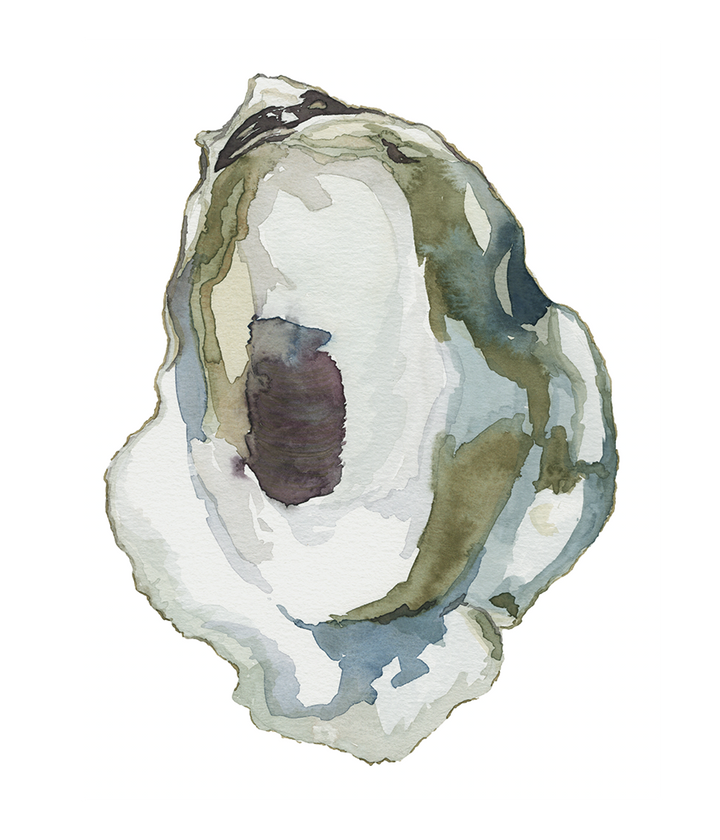 Reserved - Gilded Oyster Print Pair Commission