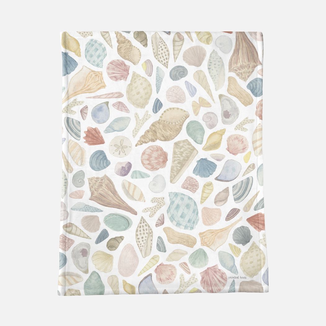Shells Minky Baby Blanket
