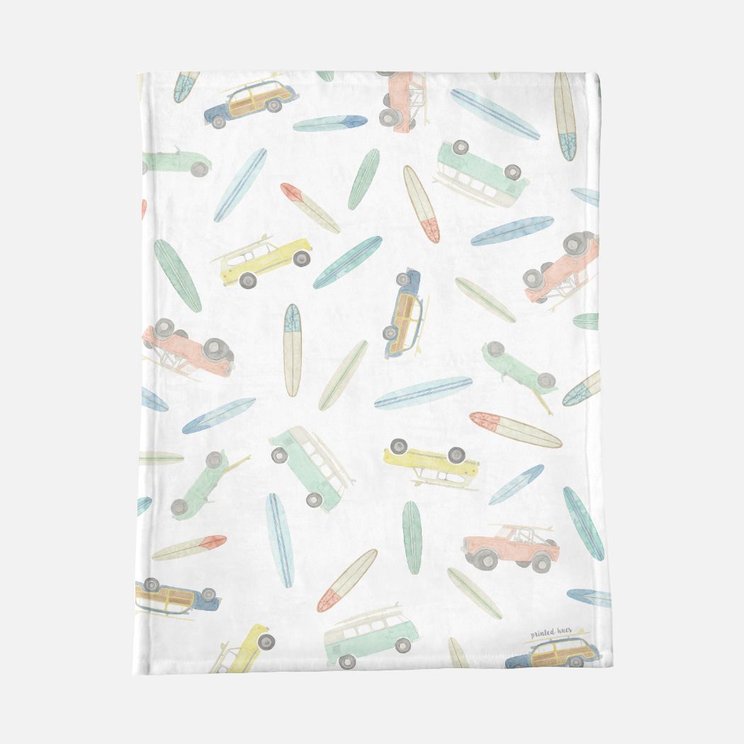 Surf's Up Minky Baby Blanket