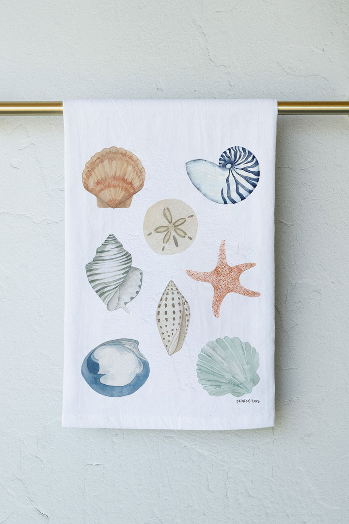 Shell Collection Tea Towel
