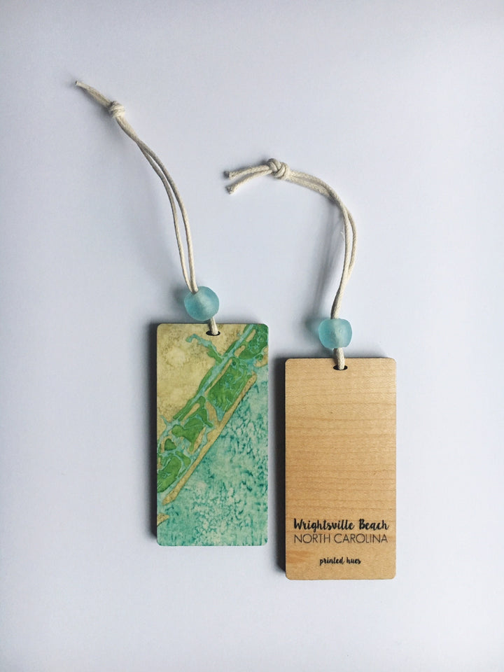 Wrightsville Beach Mini Map Ornament