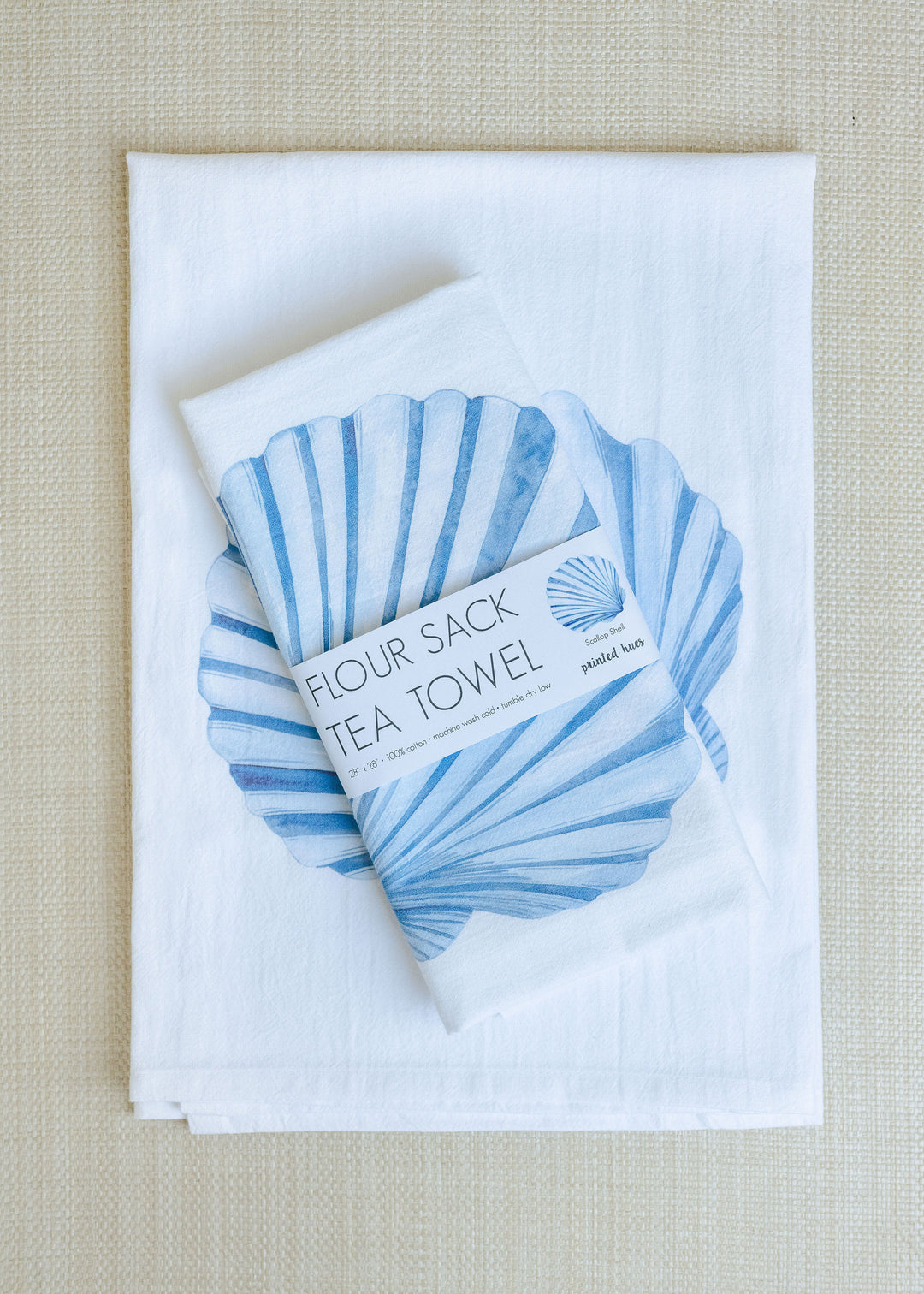 Scallop Shell Tea Towel