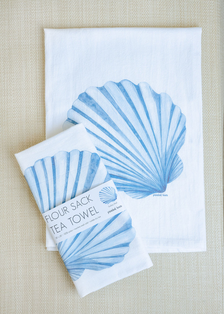 Scallop Shell Tea Towel