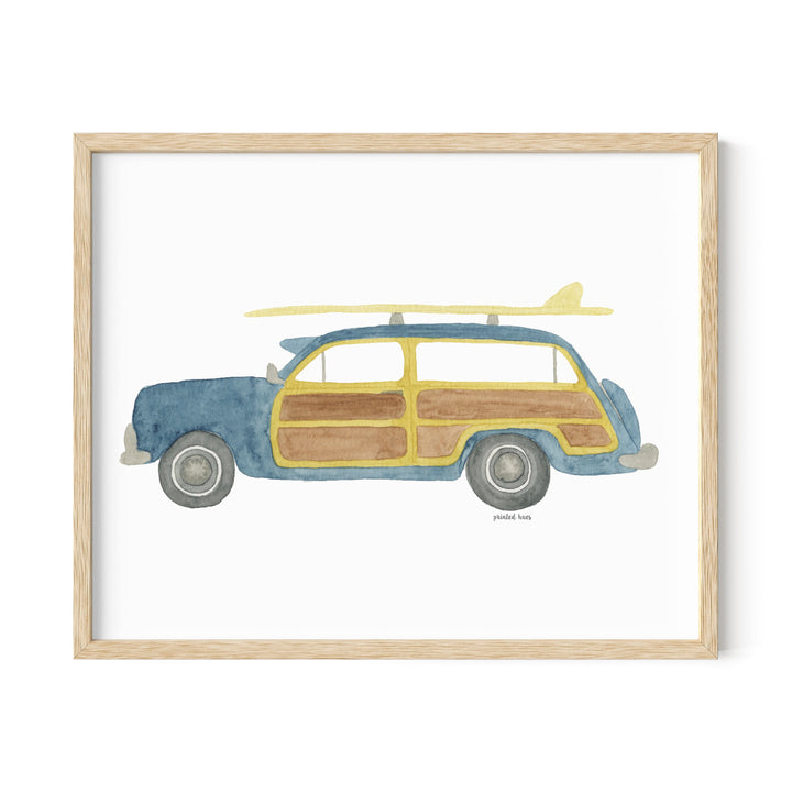 Woody Wagon Print