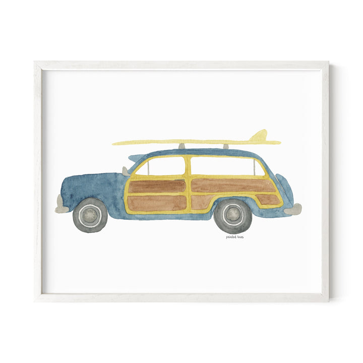 Woody Wagon Print