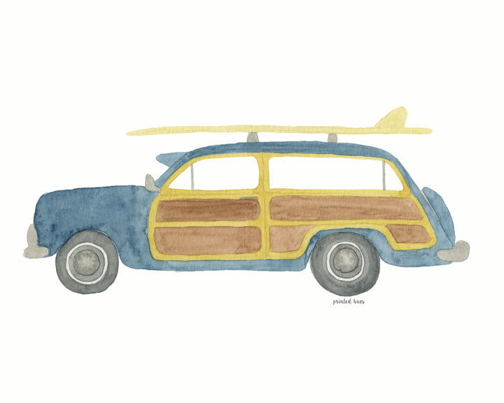 Woody Wagon Print